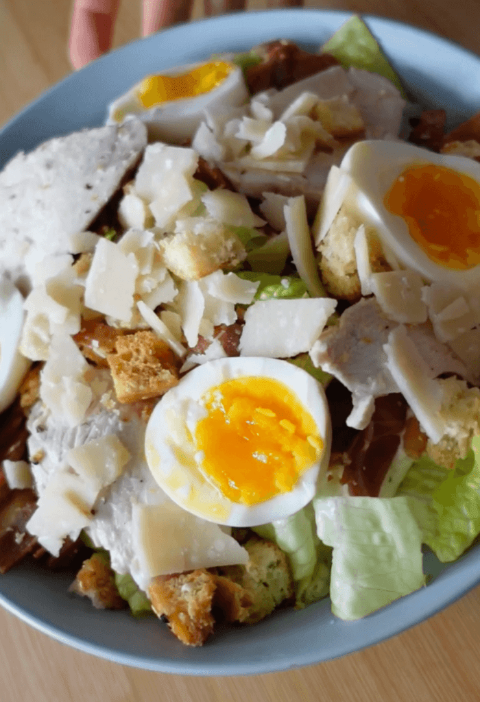 Caesar Salad with Lighter Greek Yoghurt Dressing