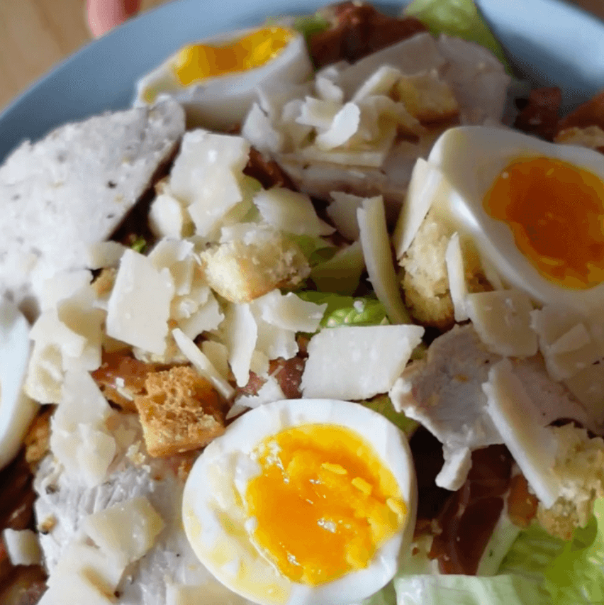 Caesar Salad with Lighter Greek Yoghurt Dressing